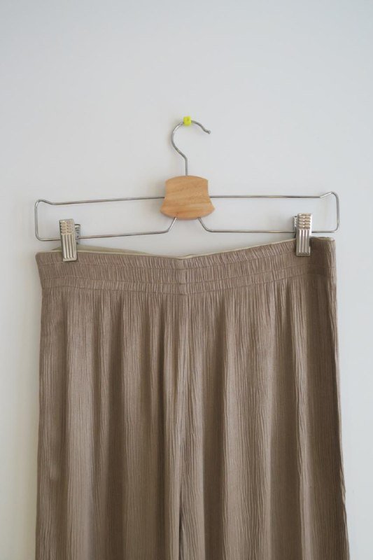 Брюки палаццо бежевые женские 3