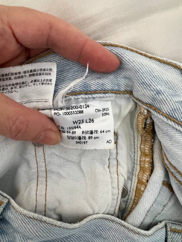 Levi’s 501 джинсы мужские W25 L26 4