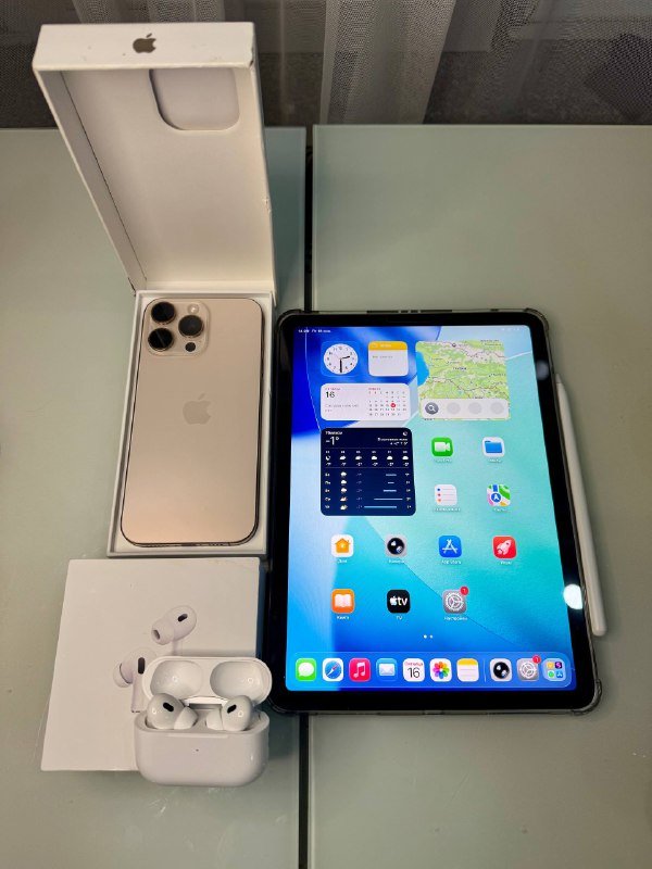 iPhone 16 pro max, iPad Air 11 M1, Pencil 2, Apple AirPods Pro 2