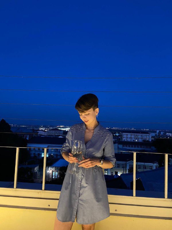 Платье из денима размер S