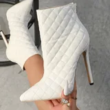 Белые женские ботильоны 4