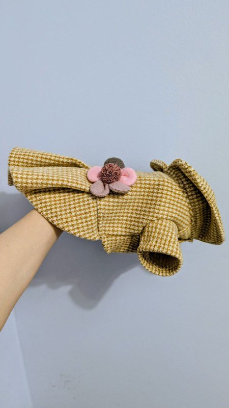 Теплое платье на собачку 2-2,5 кг