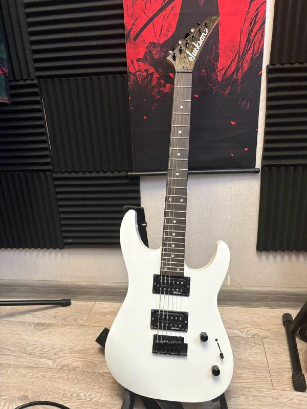 Электро гитара Jackson JS11 Dinky AH WH, ремень, стойка, чехол