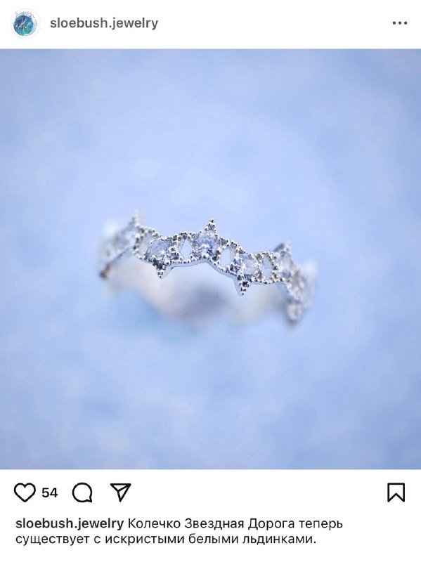 Серебряное кольцо Sloebush размер 16.5/17 2