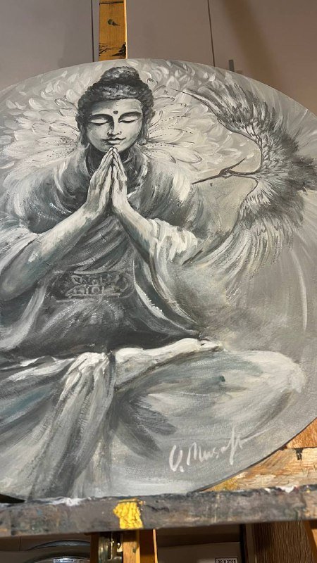 Картина Будда холст акрил 65см 2