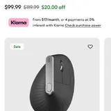 Logitech MX Vertical мышь 5