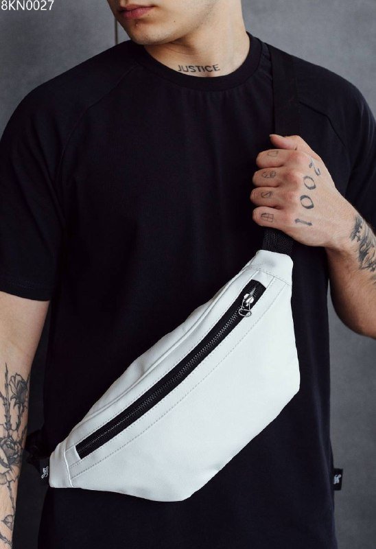 Черная сумка поясная, Белая поясная сумка 4