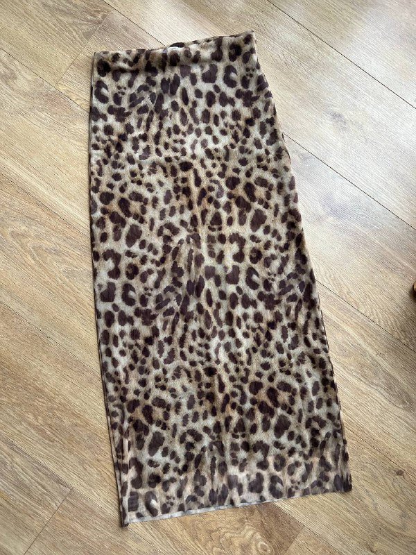 Юбка Zara леопардовая сеточка размер S