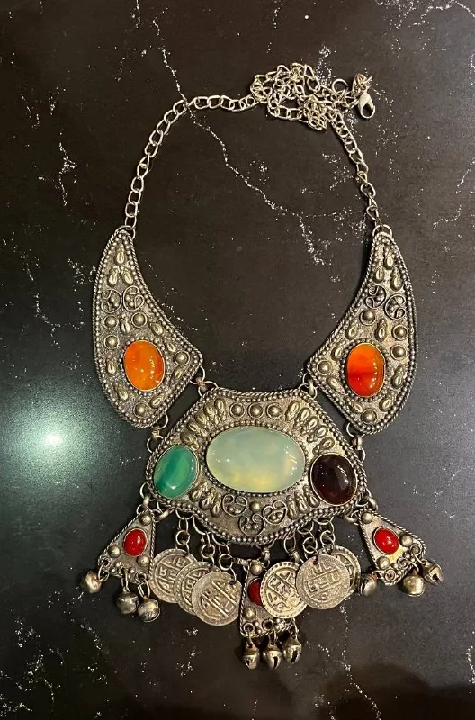 Necklace, earrings 1