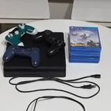 Sony PlayStation 4 Slim, 3 контроллера, 6 игр 2