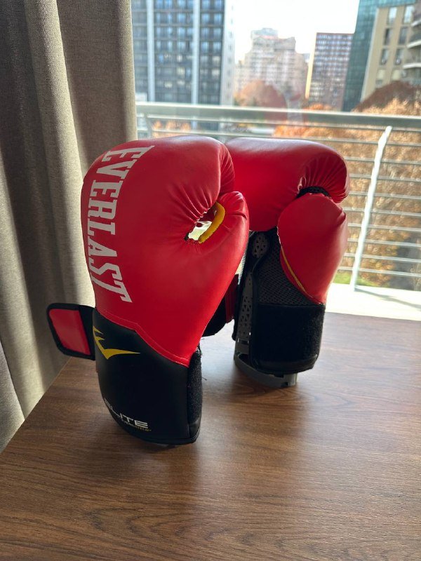 Перчатки Everlast, шлем, вкладыши, скакалка, бутылка, кимоно
