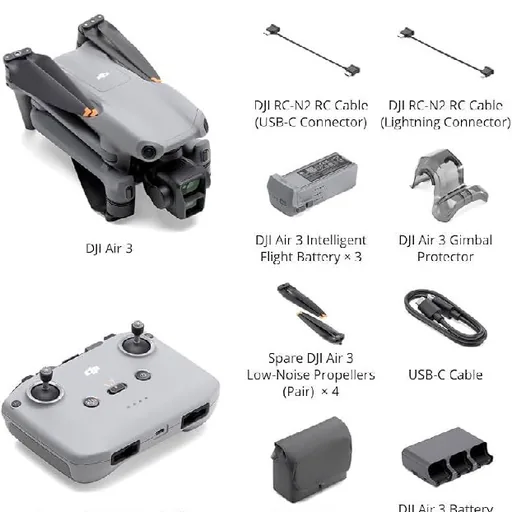 DJI Air 3 Fly More Combo с контроллером DJI RC-N2