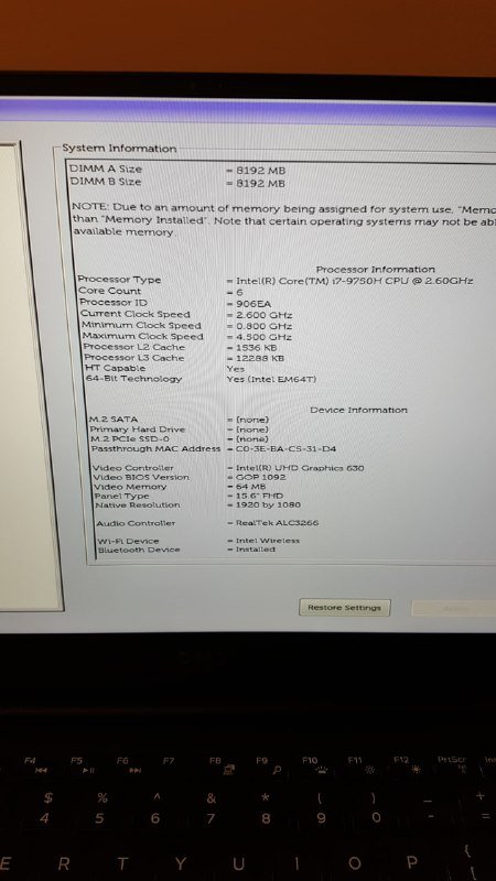 Ультрабук Dell Precision 5540 i7 16GB SSD 512GB 3