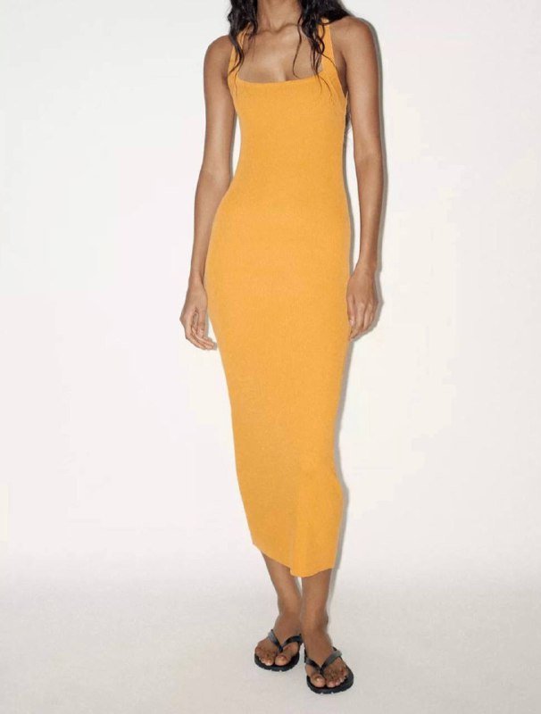 Куртка Zara, кардиган, платья голубое и оранжевое, топ, свитер 6