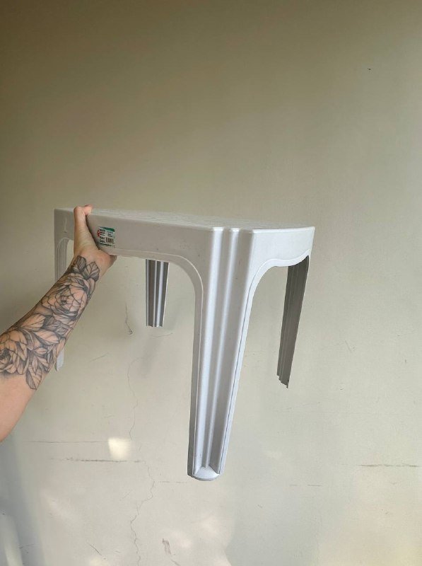 Пластиковый столик, 3 раскладных стульчика, пляжный зонт 5