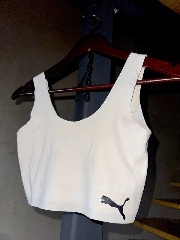 белый обтягивающий топ Puma S/M