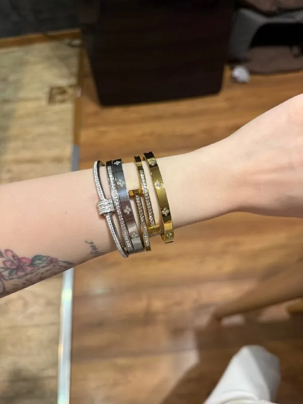 Браслеты по мотивам Van Cleef из нержавеющей стали 1