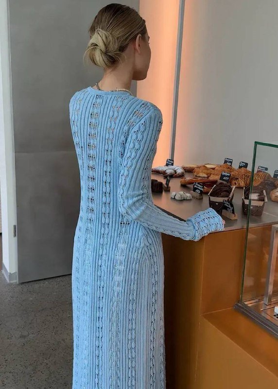 кардиган длинный вязаный 4