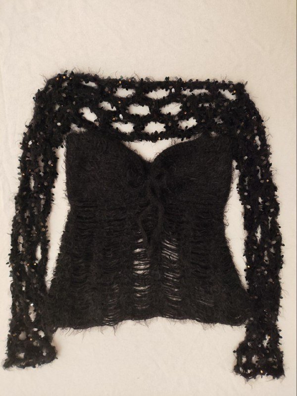 Винтажные подвески сердце из муранского стекла, набор бабочка из серебра, вязаная кофта с пайетками 8