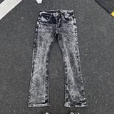 PURPLE washed flared jeans 4
