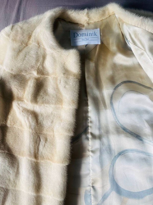 Норковая шубка-куртка бежево-молочная автоледи 3