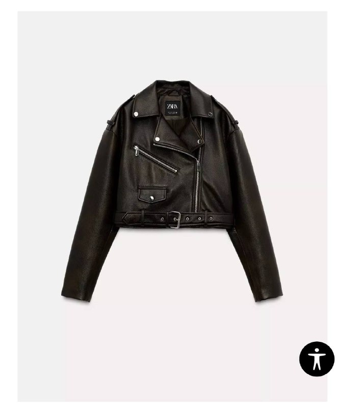 Новая косуха кожанка Zara коричневый размер S 1
