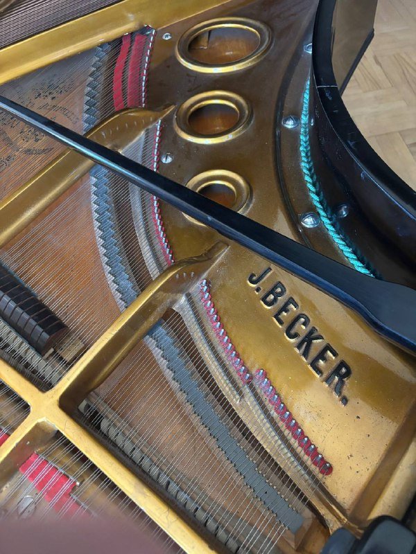 Рояль J. Becker антикварный музыкальный инструмент 9