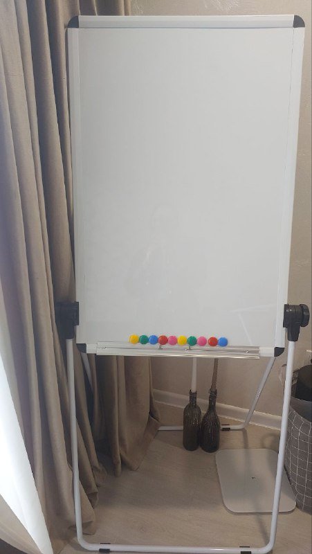 Маркерная доска 60х90 с маркерами, магнитами и ластиком