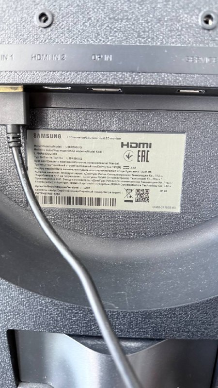 Монитор Samsung 28" 4K IPS FreeSync 2