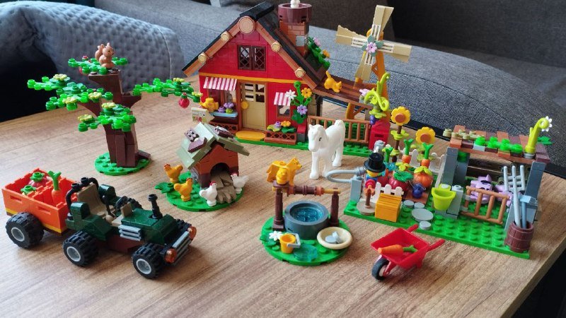 Самокат, горшок, лесенка, кухня, динозавры, конструктор 6