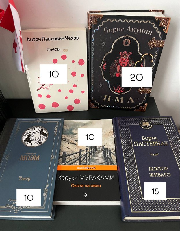 Книги Пастернак, Чехов, Мураками, Моэм, Акунин