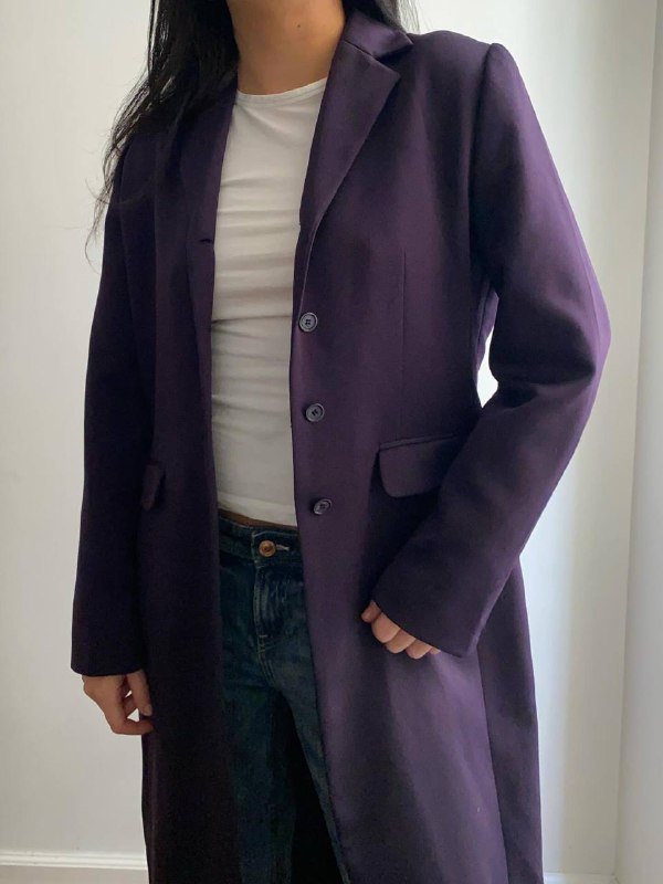 Удлиненный винтажный тренч-пиджак 90s размер M 3