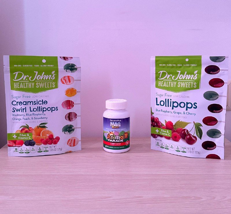 Леденцы на палочке, Жевательный магний для детей Cherry 90 таб.