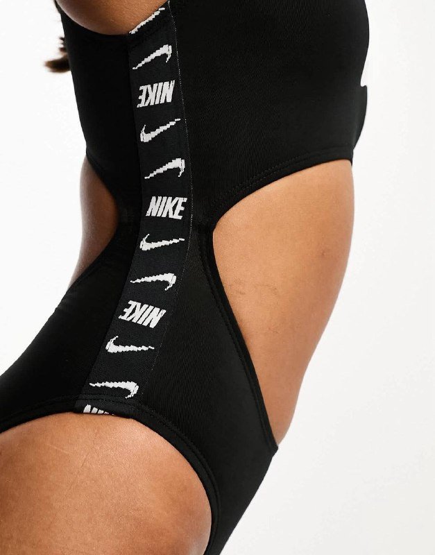 Купальник Nike светло-розовый, чёрный, Размер L, M 7