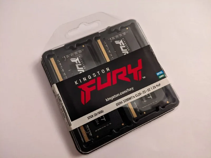 Оперативная память DDR4 Kingston Fury 2x16GB