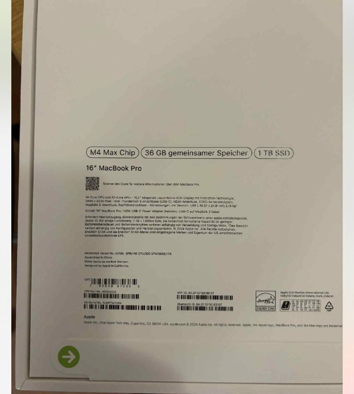 MacBook Pro 16" M4 Max Chip 36GB 1TB SSD 2