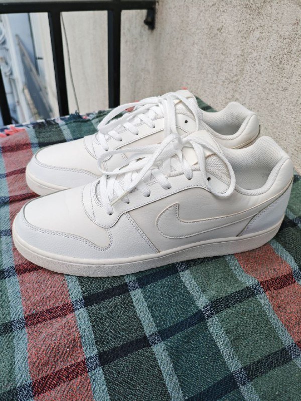 Кроссовки Nike Ebernon Low Triple White мужские 2