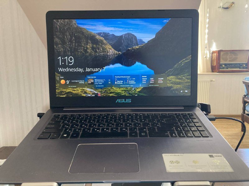 Asus Vivobook Pro 15 N580GD ноутбук Intel i5 32ГБ RAM 1.2ТБ SSD+HDD GTX 1050 1