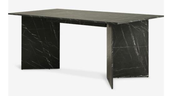 Обеденный стол KRONDAL 90x180cm черный