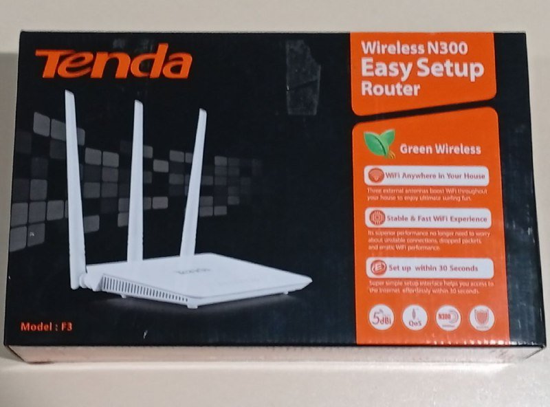 Маршрутизатор Tenda wireless N300 Easy Setup Router Model F3