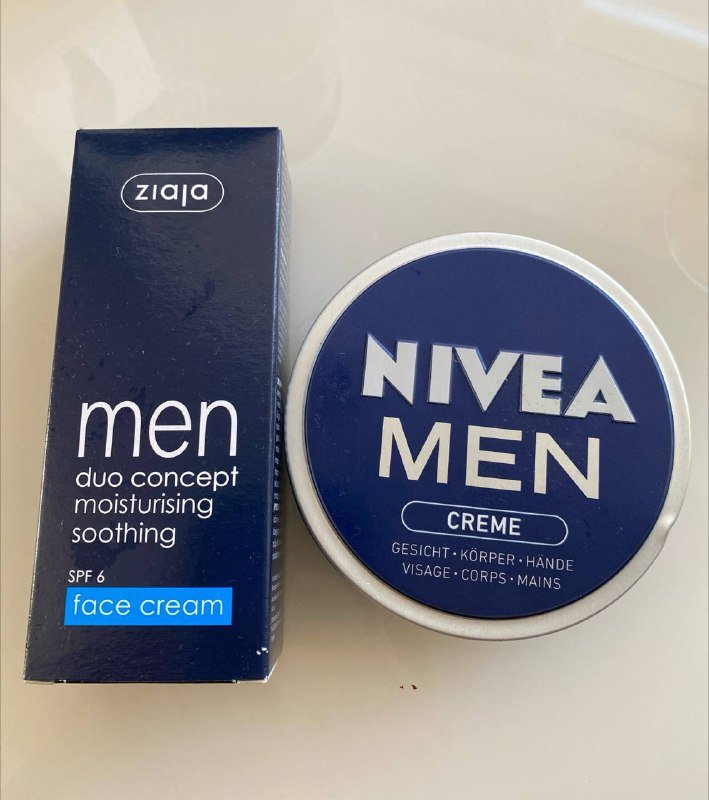 Крем для лица и тела Nivea Men, Ziaja Men