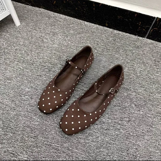 Женские балетки в горошек