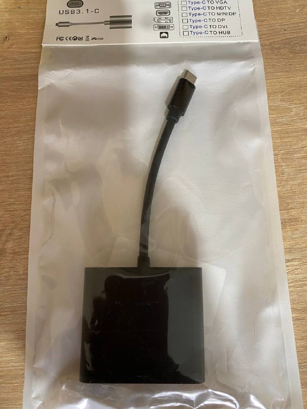 USB хаб переходник с USB C на USB A, USB C и HDMI