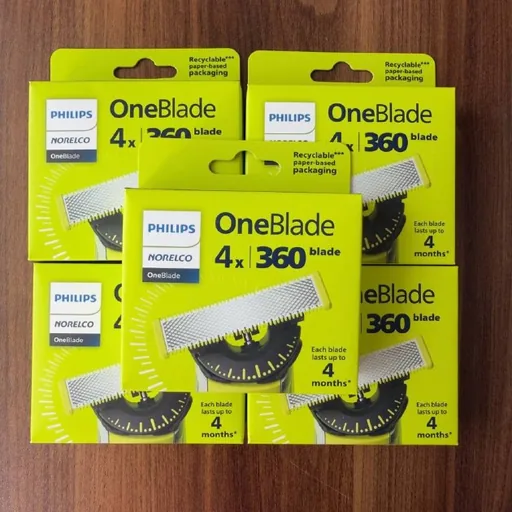 Леза Philips OneBlade, упаковки по 4 або 2 штуки