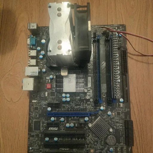 MSI P43-C51 motherboard, Intel E7500, RAM 4GB, cooler