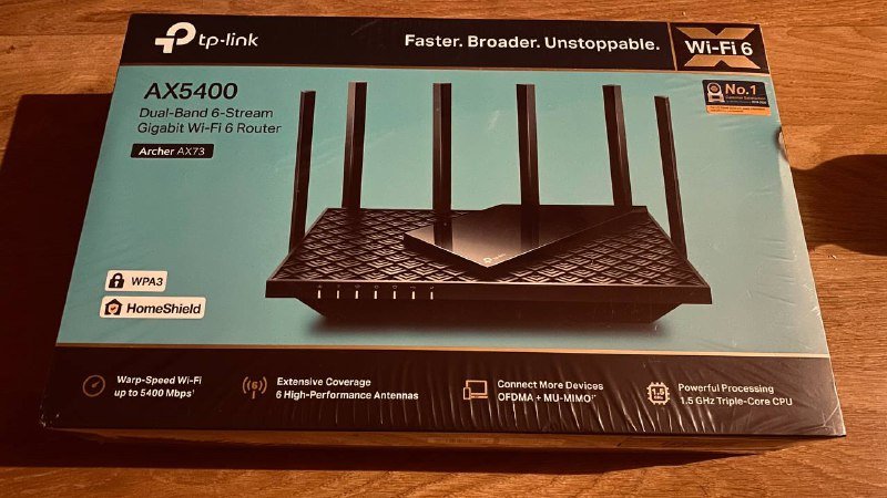 TP-Link Archer AX73 Wi-Fi 6 роутер новый
