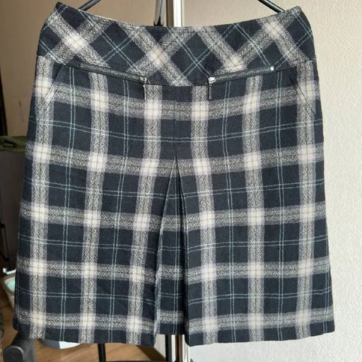 Юбка в клетку M&S из шерсти