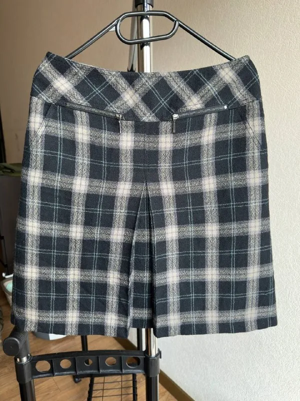 Юбка в клетку M&S из шерсти 1