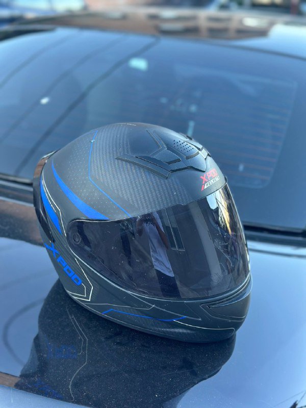 мото шлем Л размер с наушниками и микрофоном 3