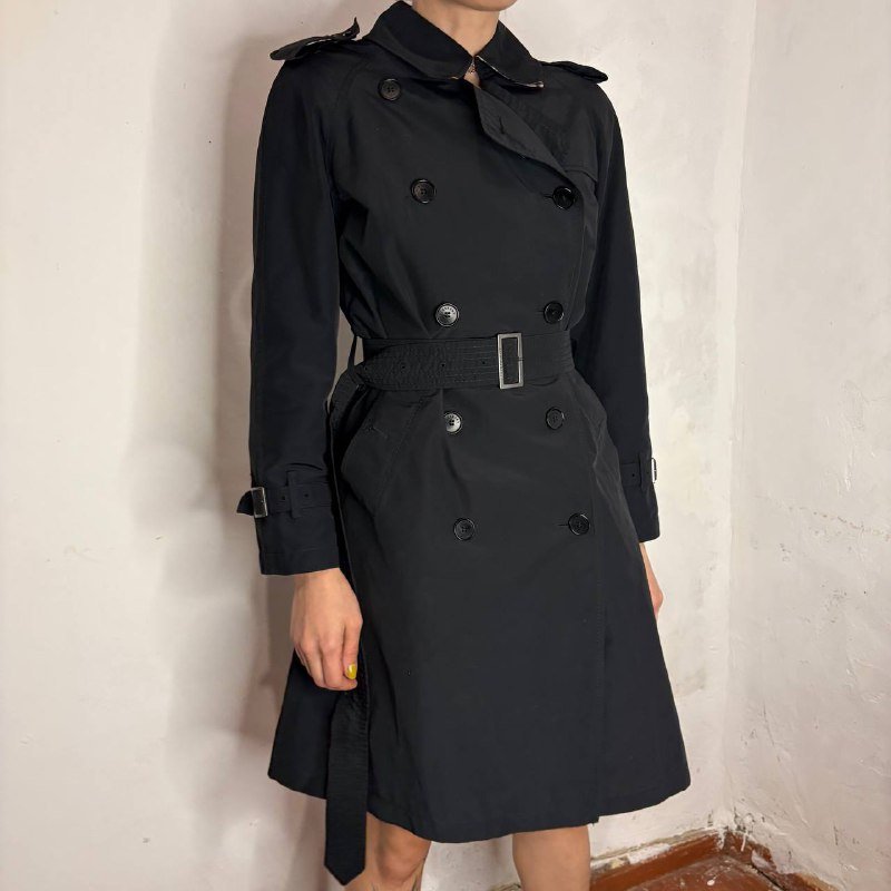 Тренч Burberry реплика черный женский